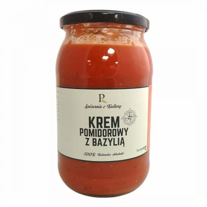Zupa krem z pomidorów z bazylią