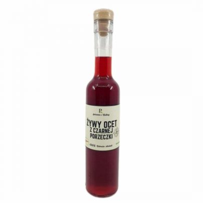 Żywy ocet z czarnej porzeczki 250 ml www.rodzinneskarby.pl