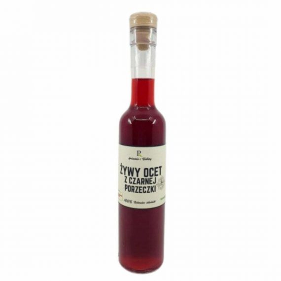Żywy ocet z czarnej porzeczki 250 ml www.rodzinneskarby.pl
