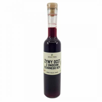 Żywy ocet z kwiatów czarnego bzu 250 ml www.rodzinneskarby.pl