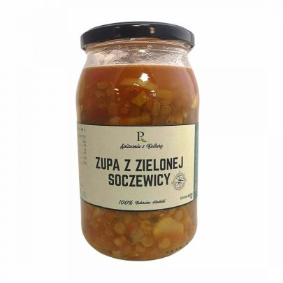 Zupa z zielonej soczewicy