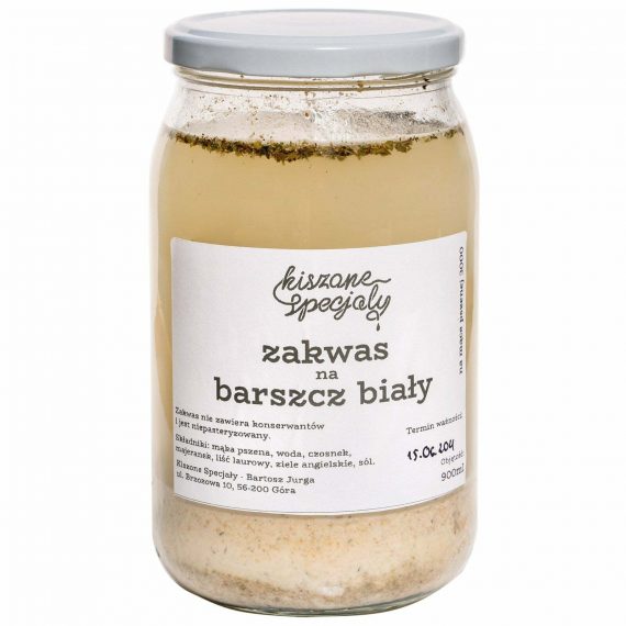 zakwas na barszcz biały 900ml kiszone specjały
