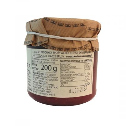konfitura z malin niskoslodzona 200 g