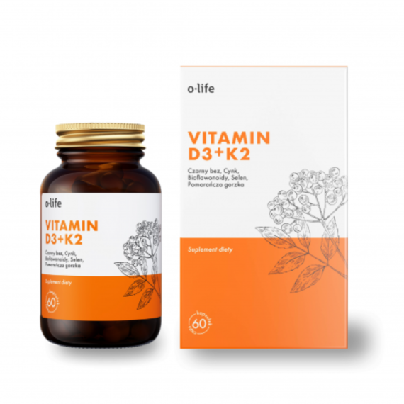 vitamin d3 + k2 2000 iu organic life 60 kaps