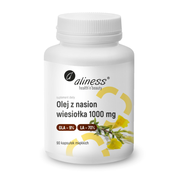olej z nasion wiesiolka gla la 1000 mg wit e 90 kaps aliness