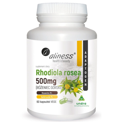 rozeniec gorski rhodiola rosea 500 mg 60 kaps aliness