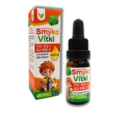 witamina d3 w kroplach dla dzieci k2 mk 7 400 iu 10 ml smykovitki