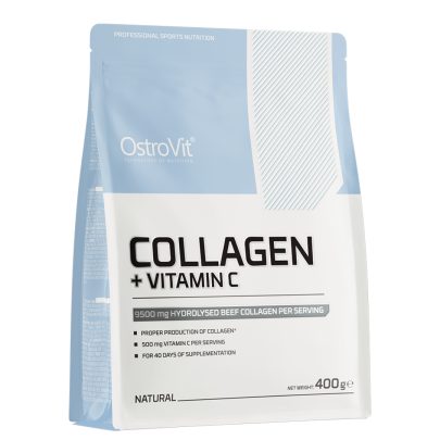 kolagen hydrolizowany witamina c 400 g proszek smak naturalny ostrovit
