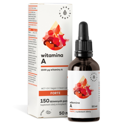 witamina a forte 1500 mcg mct krople 50 ml aura herbals