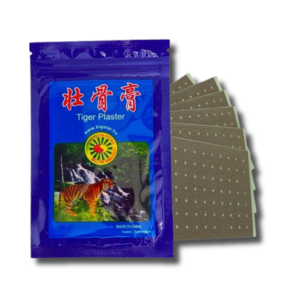 plastry rozgrzewajace przeciwbolowe tygrys 6 szt 7cm x 10 cm